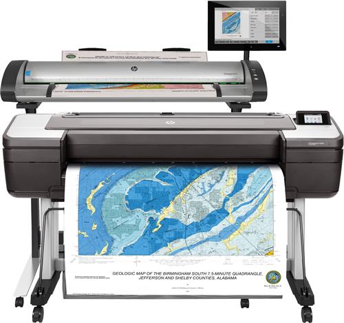 HP Designjet T1700dr 44-in Printer stampante grandi formati Getto termico d'inchiostro A colori 2400 x 1200 DPI 1118 x 1676 mm Collegamento ethernet LAN