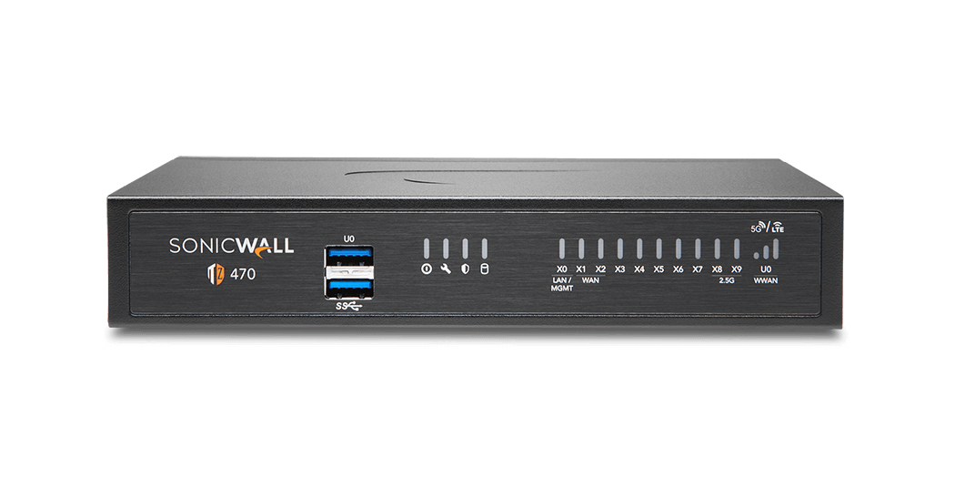 SonicWall Tz470 firewall (hardware) 1U 3,5 Gbit/s