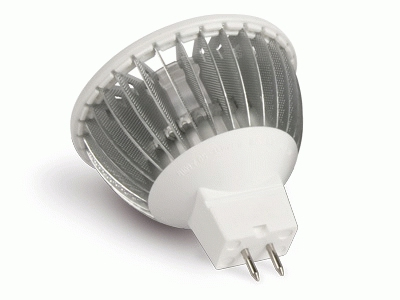Hamlet Faretto a LED MR16 da 5w a luce fredda con apertura di 38° flusso luminoso 200 lm