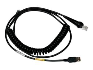 USB BLACK TYPE A 3M COILED 5V HOST POWER