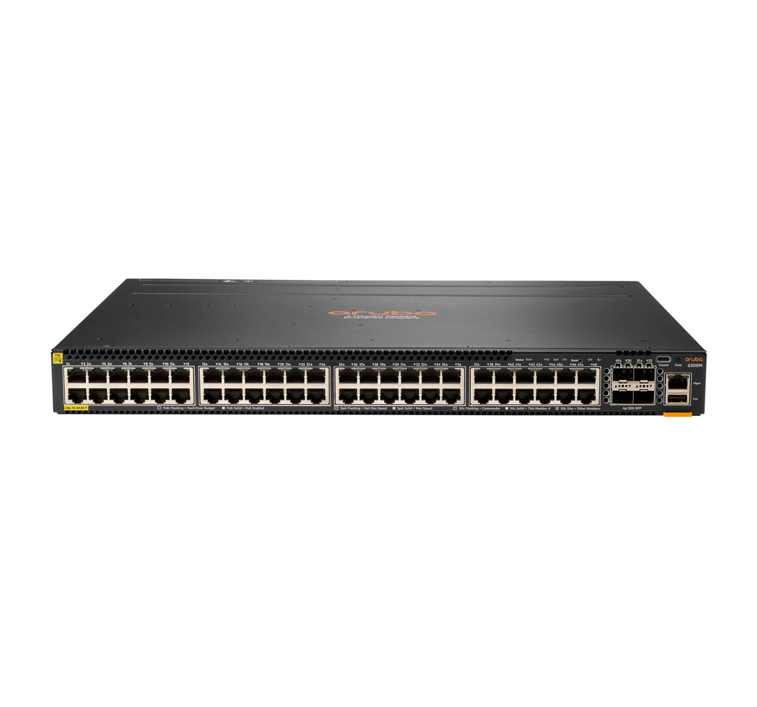 HPE Aruba Networking Aruba 6300M Gestito L3 Gigabit Ethernet (10/100/1000) Supporto Power over Ethernet (PoE) 1U Grigio