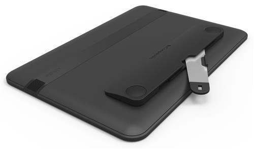 BLADE UNIVERSAL LOCK SLOT ADAPTER W/KEYED CABLE LOCK BLACK