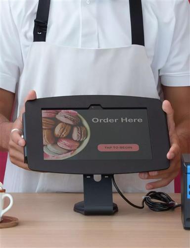 GLASS MOUNT GALAXY TAB A8 10.5IN SPACE SECURED ENCLOSURE