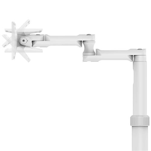 IPAD 10.2IN SPACE ENCLOSURE MEDICAL ROLLING CART EXTEND. WHT