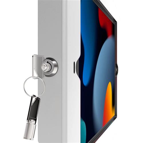 IPAD 10TH-11TH (A16) GEN SPACE ENCL. MEDICAL ROLLING CART WHITE