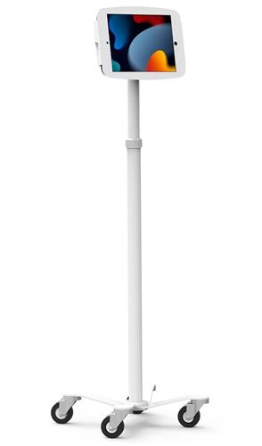 IPAD 10TH-11TH (A16) GEN SPACE ENCL. MEDICAL ROLLING CART WHITE