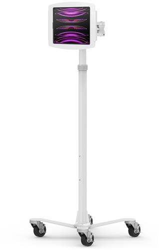 IPAD 10TH-11TH (A16) GEN SPACE ENCL.MEDICAL ROLLING CART EXT WH