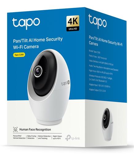 TP-Link Tapo C260 Telecamera di sicurezza IP Interno 3840 x 2160 Pixel Soffitto/Parete/scrivania