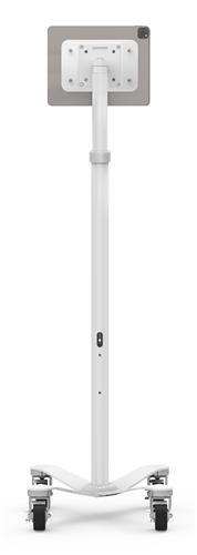 UNIVERSAL INVISIBLE MOUNT MEDICAL ROLLING CART - WHITE