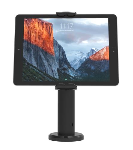UNIVERSAL TABLET CLING RISE Tilting Kiosk 8in - Black