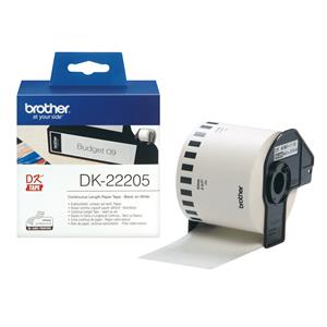 Brother DK-22205 nastro per etichettatrice Nero su bianco