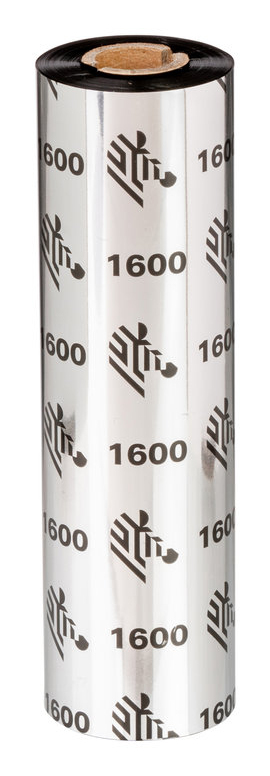 Zebra 1600 Wax nastro termico 450 m Nero