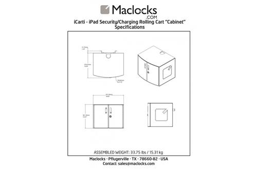 CARTIPAD TABLET / LAPTOP CHARG Cabinet f/Countertop / Wall.M.EU