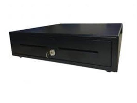 ECD405 BLACK CASH DRAWER 4N/8C 405X420X100MM 24V PRINTER I/F