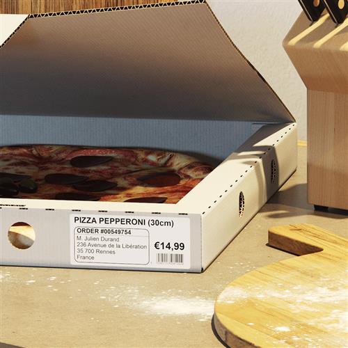 ETICHETTE ADESIVE NERO/BIANCO CARTA X QL 500 550 38X90MM 400 P