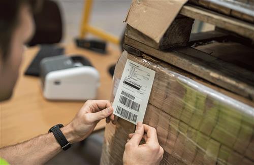 Brother BDE-1J152102-102 etichetta per stampante Bianco Etichetta per stampante autoadesiva