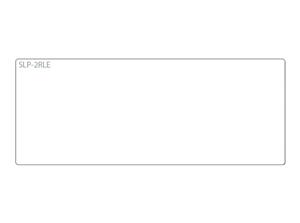 SLP-2RLE WHITE LABEL 36X89MM 260 LAB/ROLL