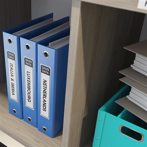 NASTRO ADESIVO NERO/BIANCO 29MM X 30.48M QL500 550.