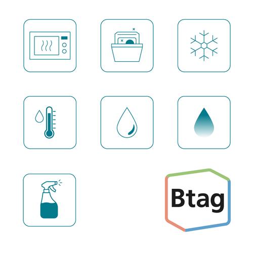 NASTRO BTAG233DA 12MM BLU SU BIANCO LUNGHEZZA 4 M