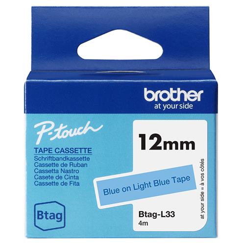 NASTRO BTAGL33DA 12MM BLU SU AZZURRO LUNGHEZZA 4 M