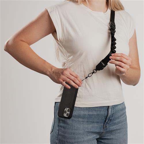 OB CASE ATTCH 2IN1 CROSSBODY STRAP-BLACK