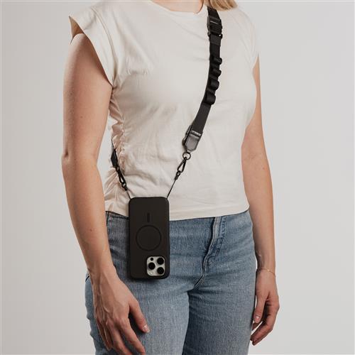OB CASE ATTCH 2IN1 CROSSBODY STRAP-BLACK