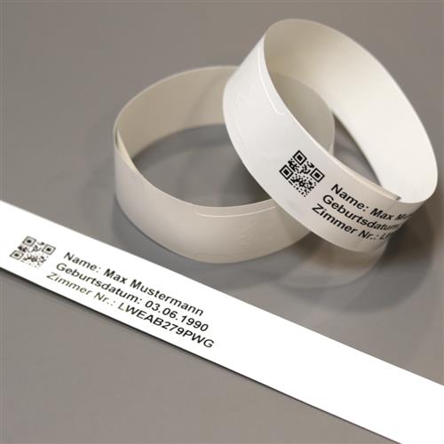 PATIENT WRISTBANDS ADULT WHITE 11IN 200 PER ROLL (5 ROLL MINIMU