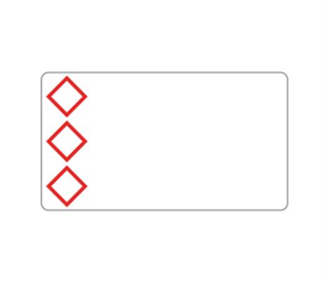 PRE-CUT AND PRE-PRINTED GHS / CLP ROLLS PICTOGRAM + TEXT 105X1
