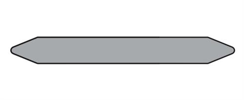 PRE-CUT PIPE MARKER ROLLS GREY/STEAM WITHOUT PICTOGRAM 12