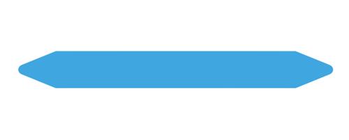 PRE-CUT PIPE MARKER ROLLS SKY/AIR BLUE WITHOUT PICTOGRAM 1