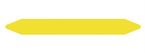 PRE-CUT PIPE MARKER ROLLS YELLOW / GAS WITHOUT PICTOGRAM 1