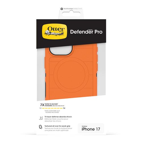 OB DEFENDER PRO MAGSAFE CAMERA CTRL APPLE IPHONE17 HI VISORANGE