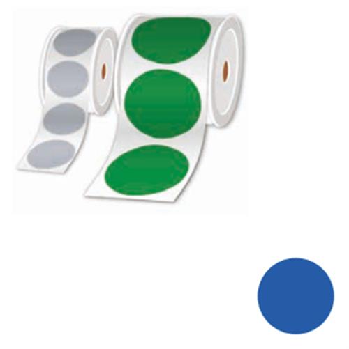 ROLLS OF PRE-CUT STICKERS BLUE 25MM - PER ROLL OF 1000 LABELS