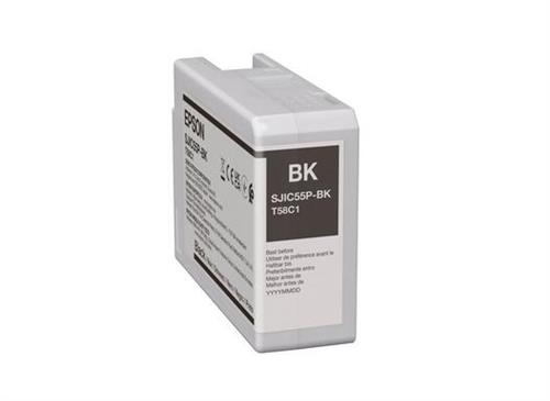 SJIC55(BK): INK CARTRIDGE FOR COLORWORKS CW-D6500/D6000 (BLACK