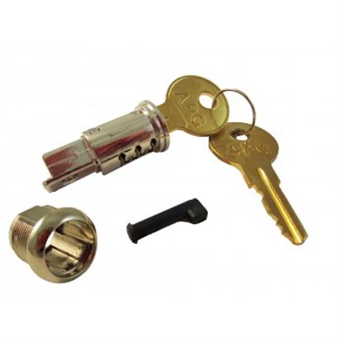 TUMBLER ASSEMBLY: LOCK (2) KEYS + LOCK PIN XX DENOTES LN A1-A10