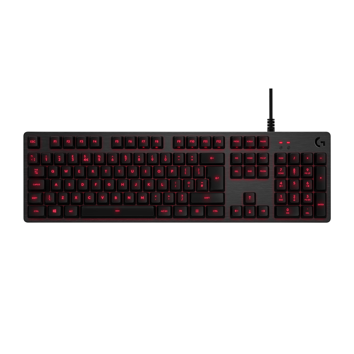 Logitech G 920-008518 tastiera Gaming USB AZERTY Belga Carbonio