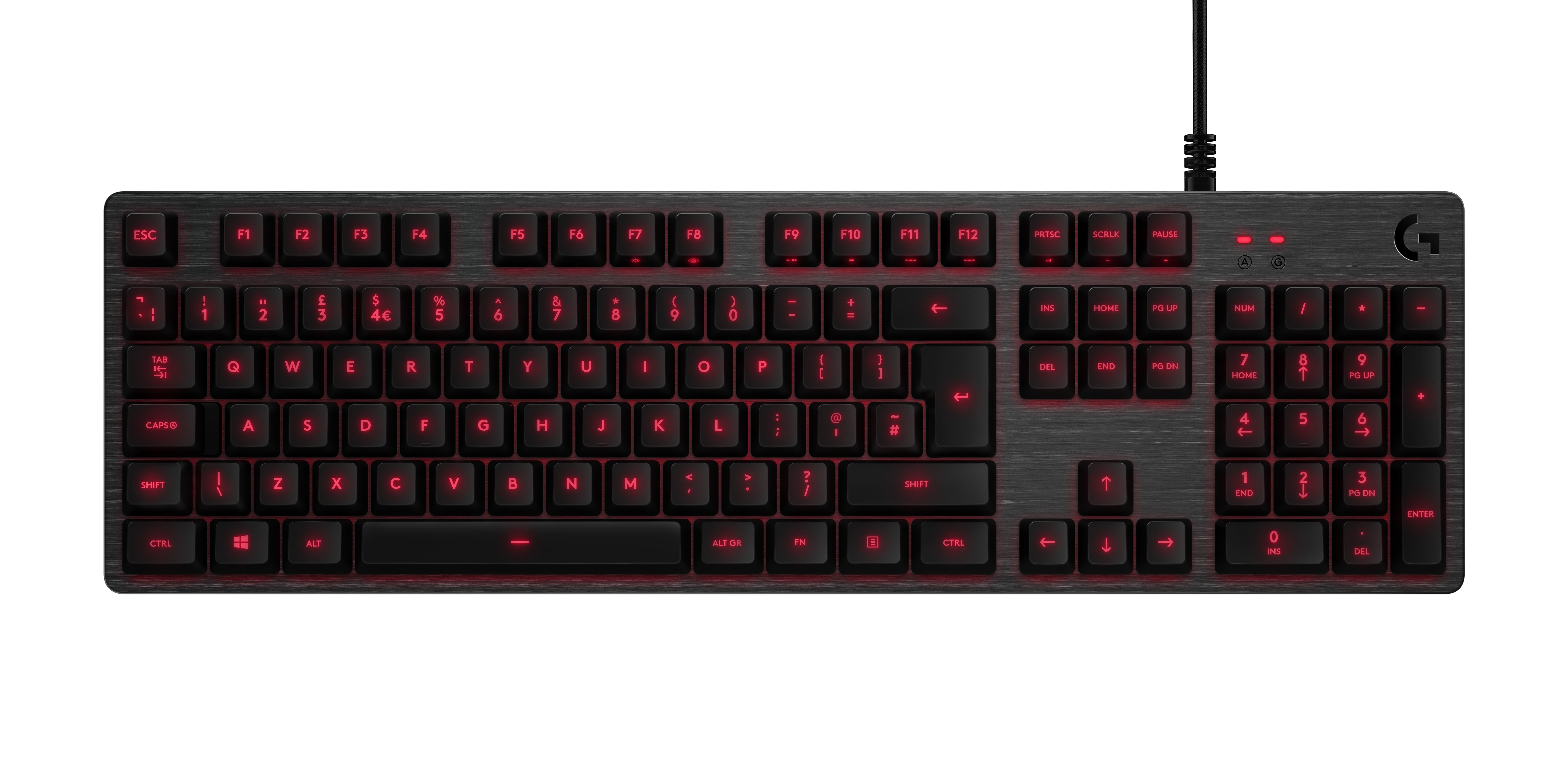 Logitech G 920-008532 tastiera Gaming USB QWERTY Portoghese Carbonio