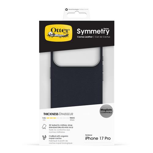 OB SYMMETRY CACTUS LEATHER CAM CONTROL APPLE IPHONE 17 PRO BLUE