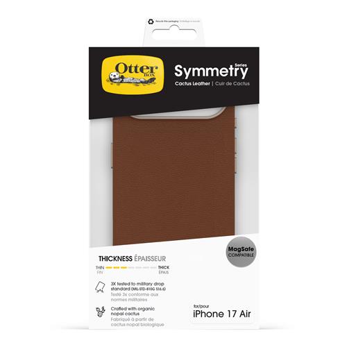 OB SYMMETRY CACTUS LEATHER CAM CONTROL APPLE IPHONE AIR BROWN