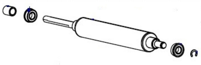 Zebra P1083347-012 nastro di stampa Rullo di trasferimento per stampante