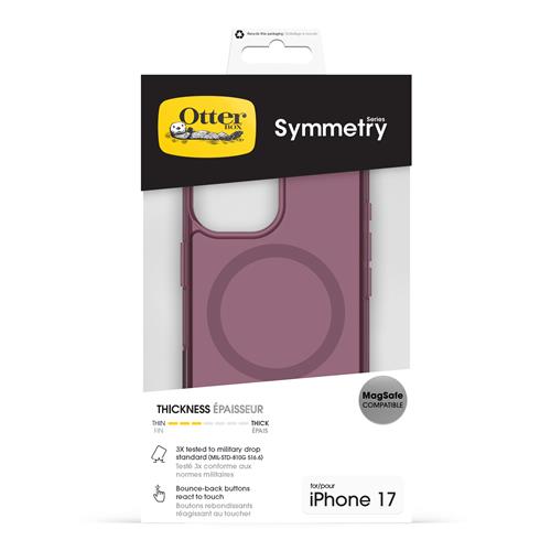 OB SYMMETRY CLEAR MAGSAFE CAM. Control Apple iPhone 17 pink