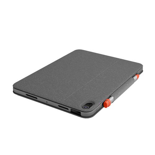 Logitech Folio Touch QWERTY Spagnolo Smart Connector Grigio