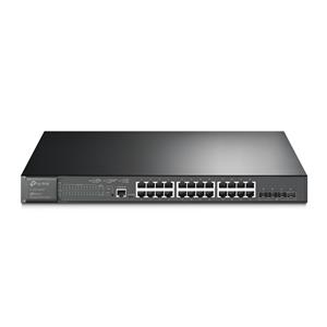 TP-Link JetStream TL-SG3428XMP switch di rete Gestito L2+ Gigabit Ethernet (10/100/1000) Supporto Power over Ethernet (PoE) 1U Nero