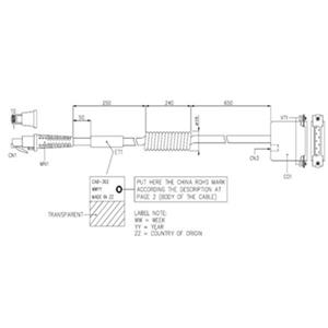 DL CAB-362 RS232 9 PINS FEM FEMALE CON COILED