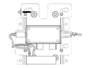 CC6000 WALL MOUNT BRACKET SUPPORTS SMALLER PWR SUPPLY