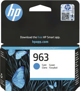 HP 963 Cyan Original Ink Cartridge cartuccia d'inchiostro 1 pz Resa standard