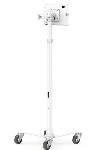 IPAD 10-11 GEN APEX ENCLOSURE MEDICAL ROLLING CART EXTENDED
