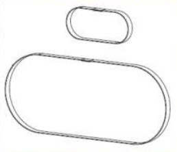 Zebra P1046696-146 parte di ricambio per la stampa Cintura 2 pz