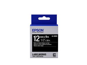 Epson LK-4BWV nastro per etichettatrice Bianco su nero