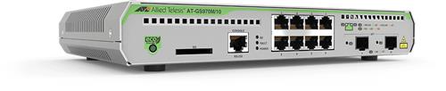 Allied Telesis AT-GS970M/10-50 Gestito L3 Gigabit Ethernet (10/100/1000) Supporto Power over Ethernet (PoE) 1U Nero, Grigio